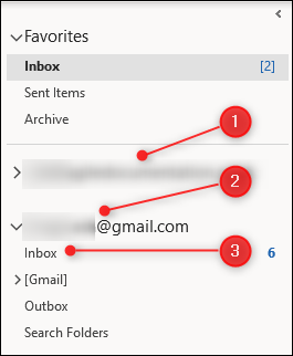 outlook for mac not showing all email accounts